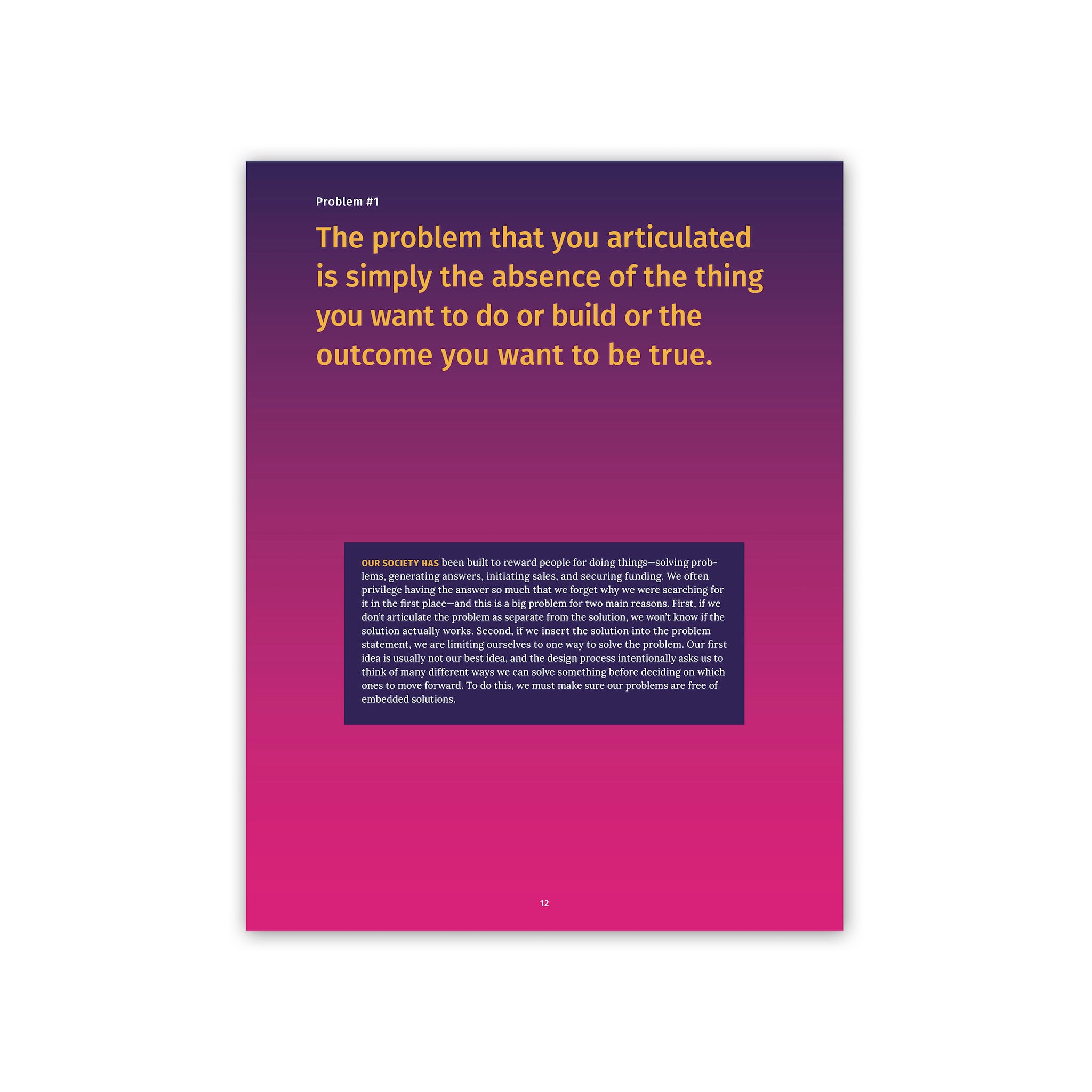 The Problem with Problems Workbook: A Guide for Using